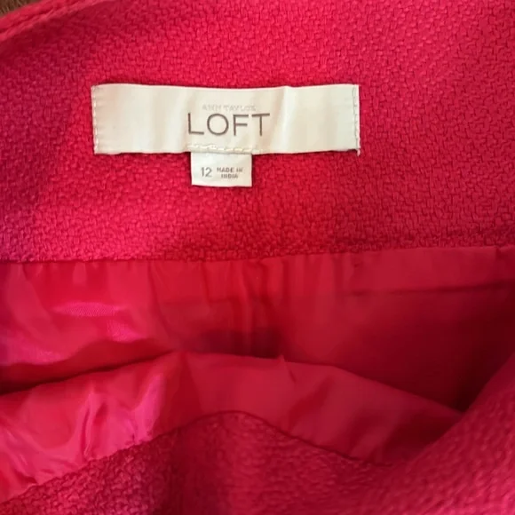 LOFT size 12 pink mini skirt - Picture 3 of 7